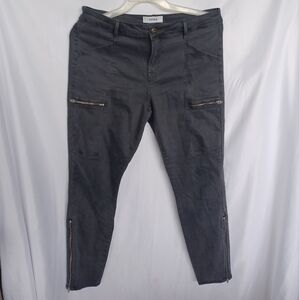 Pistola dark grey cargo pants, stretchy